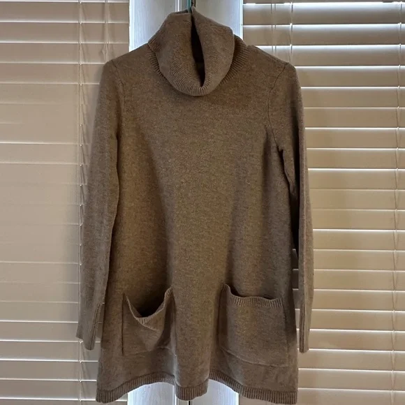 LOFT Tan Cowl Neck Sweater - Picture 2 of 6